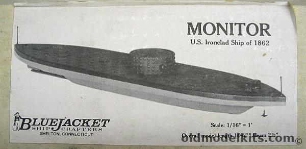 Bluejacket 1/192 Monitor US Ironclad Ship of 1862, 1035 plastic model kit